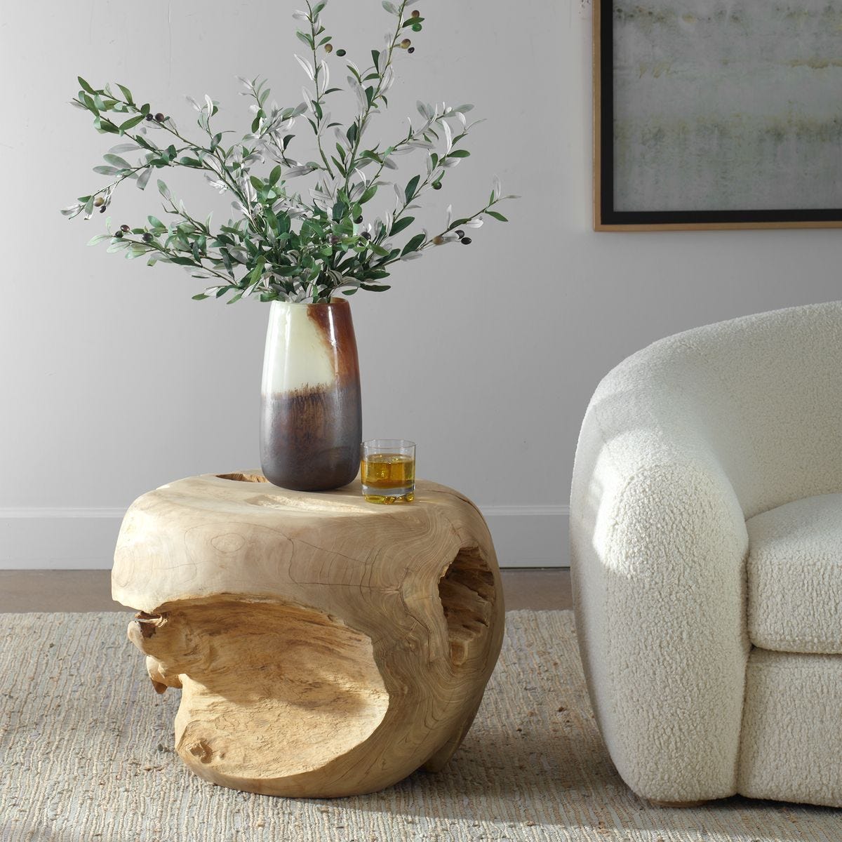 Sola Side Table, Bleached – Furniture by Uttermost | Sutter & Vale