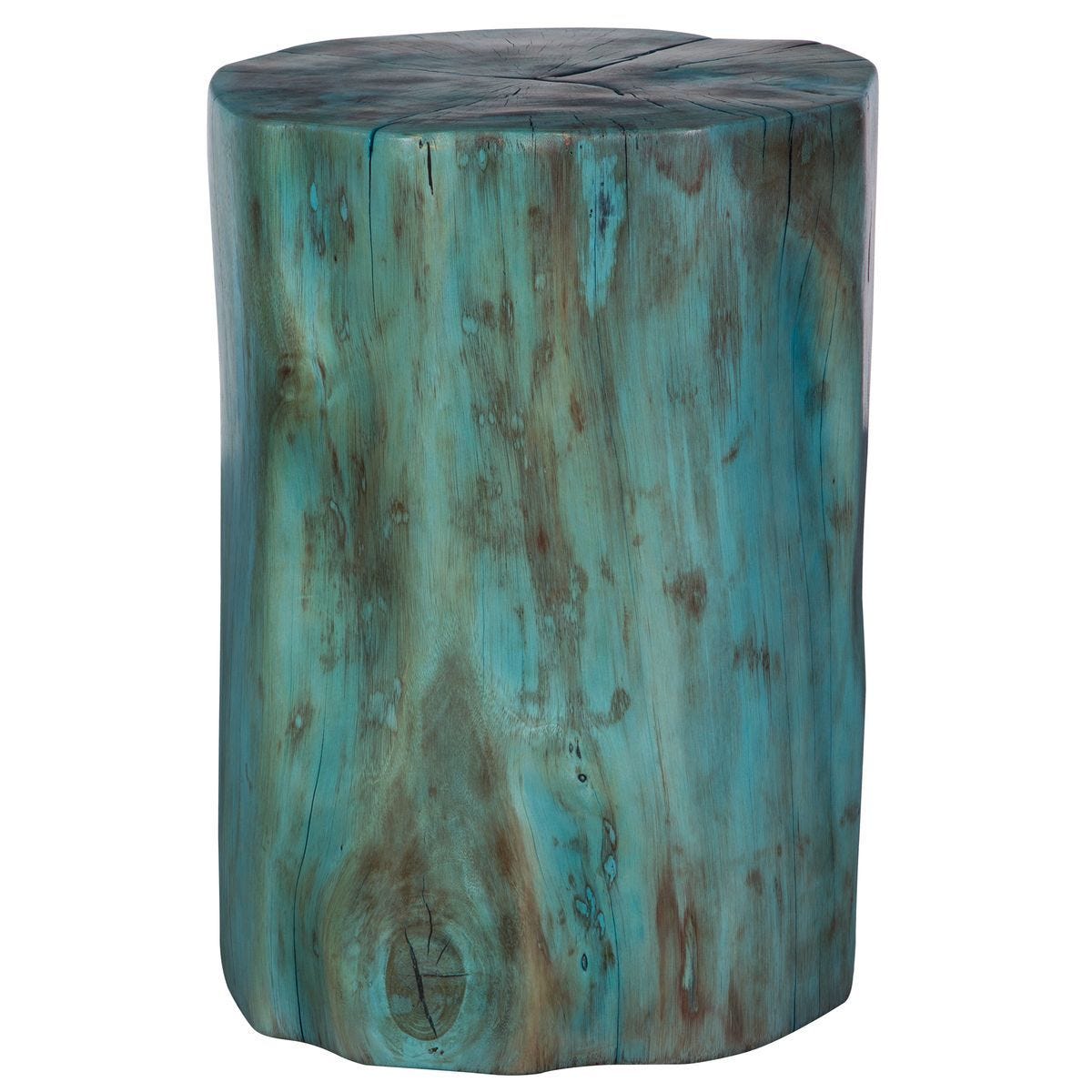 Habitat Accent Stool, Blue – Furniture by Uttermost | Sutter & Vale