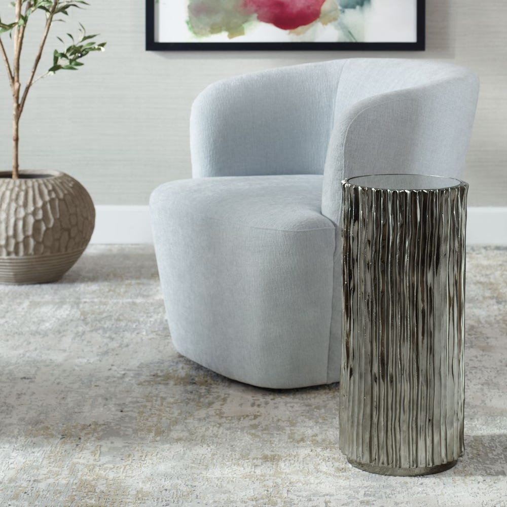 Echo Drink Table, Nickel