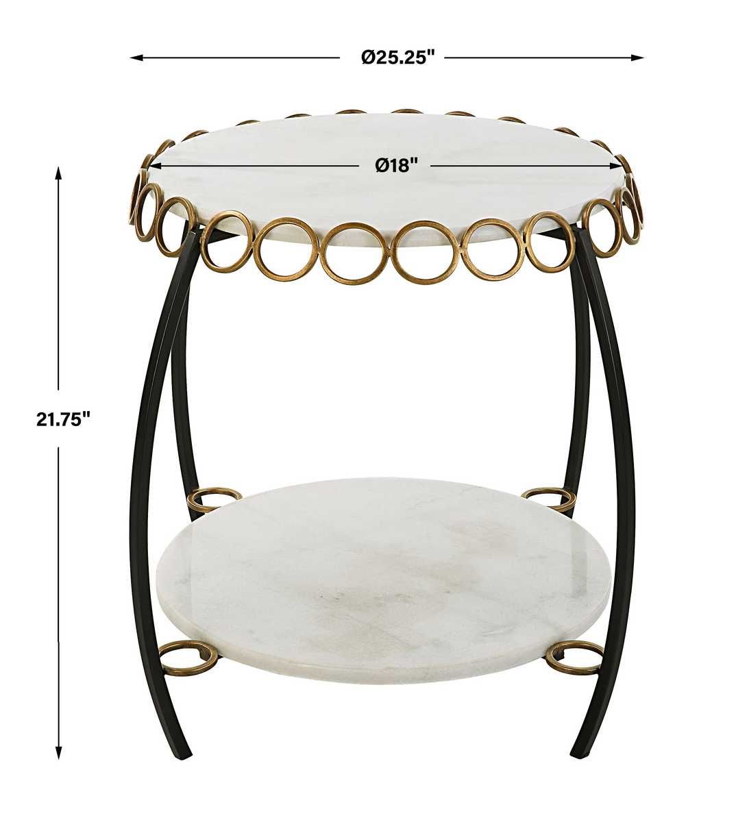 Chainlink Side Table – Furniture by Uttermost | Sutter & Vale