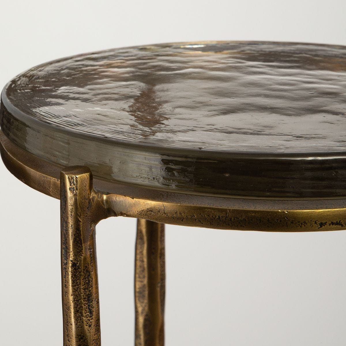 Eternity Outdoor Accent Table, Brass – Furniture by Uttermost | Sutter & Vale
