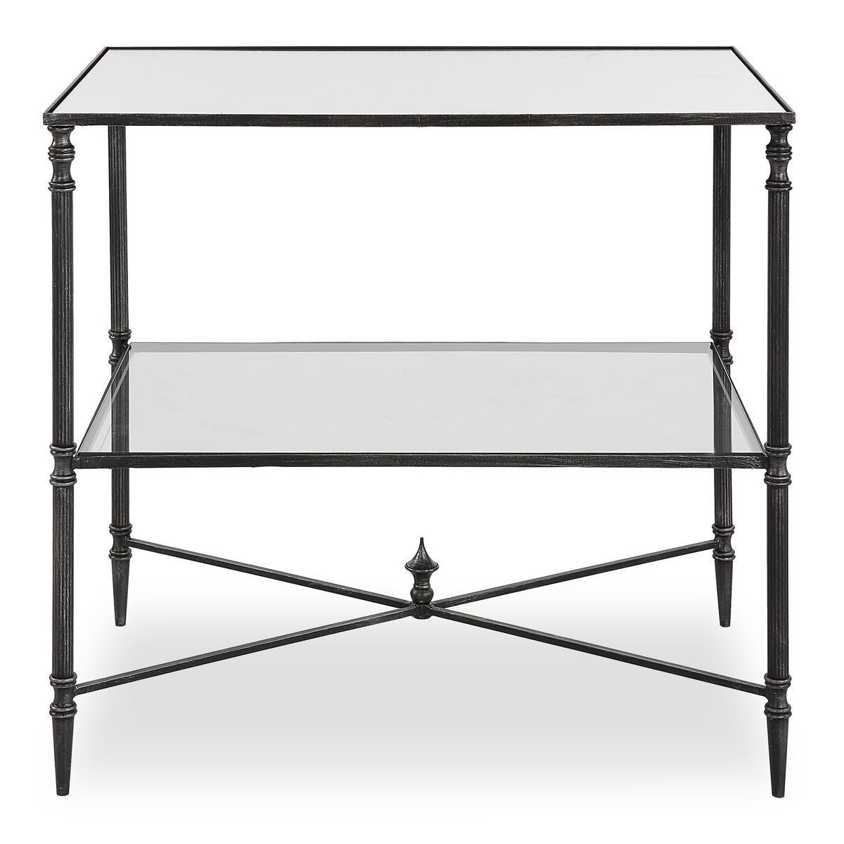 Henzler Lamp Table, Steel – Furniture by Uttermost | Sutter & Vale