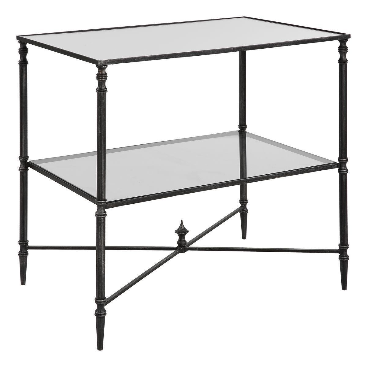 Henzler Lamp Table, Steel – Furniture by Uttermost | Sutter & Vale