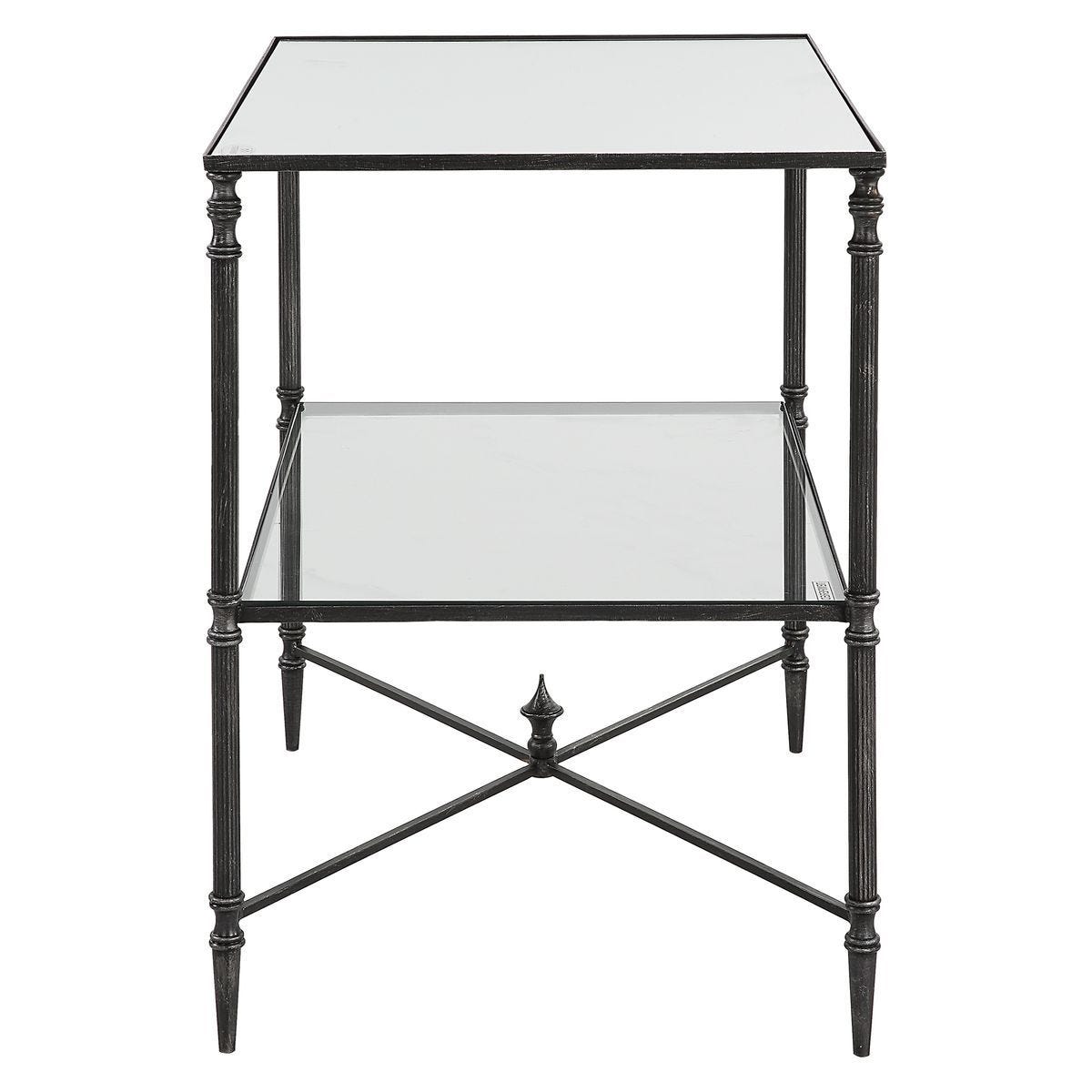 Henzler Lamp Table, Steel – Furniture by Uttermost | Sutter & Vale