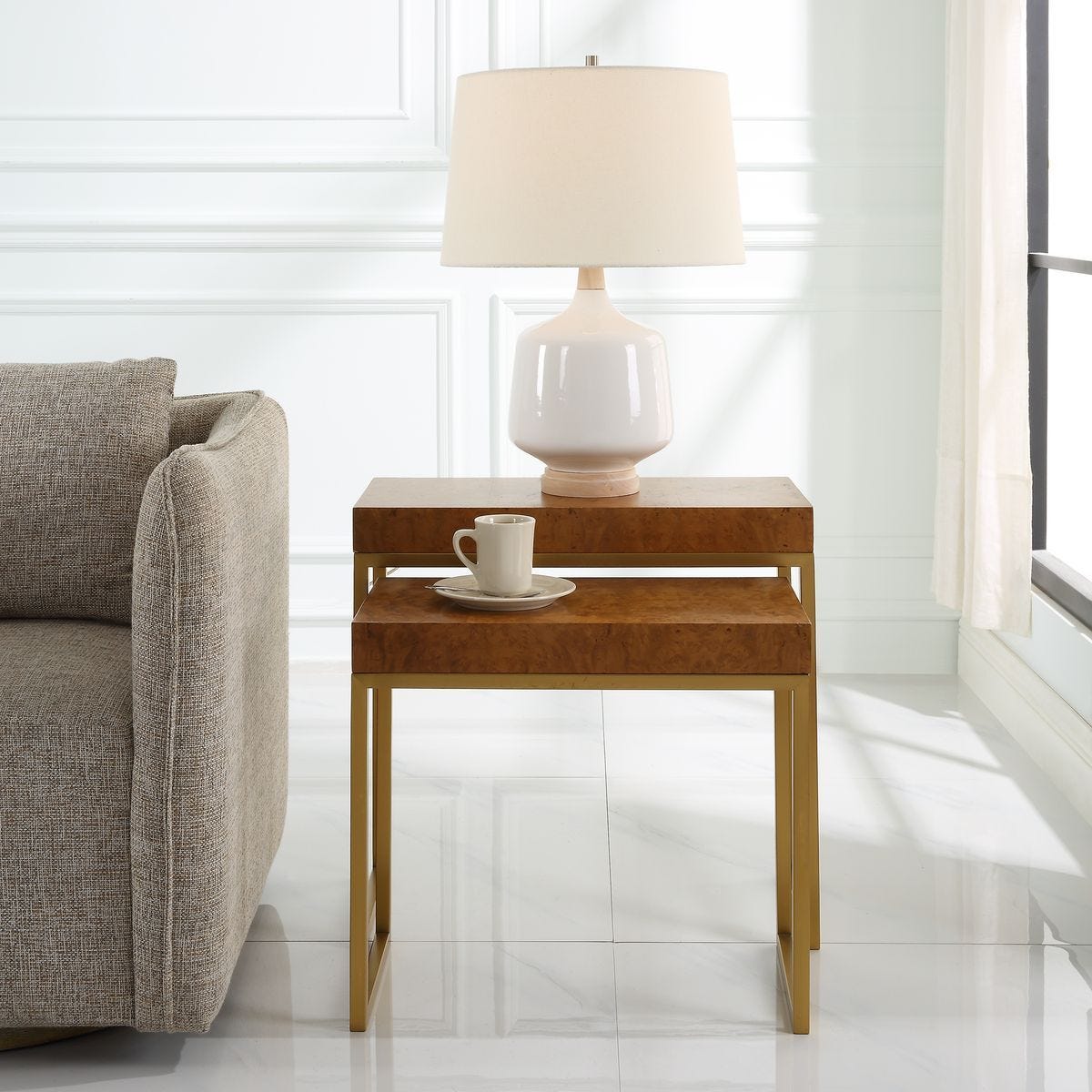 Burl-esque Nesting Tables, S/2 – Furniture by Uttermost | Sutter & Vale