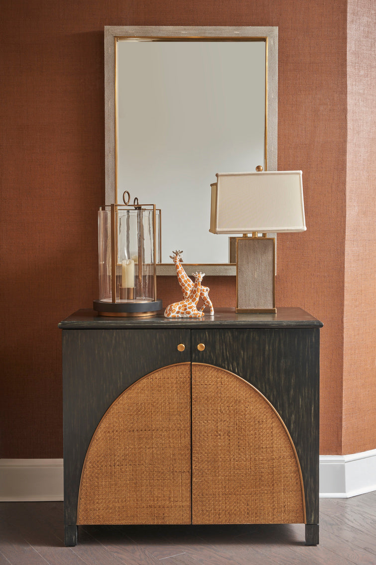 Kensington Mirror - Gray in 46 / Shagreen - Chelsea House