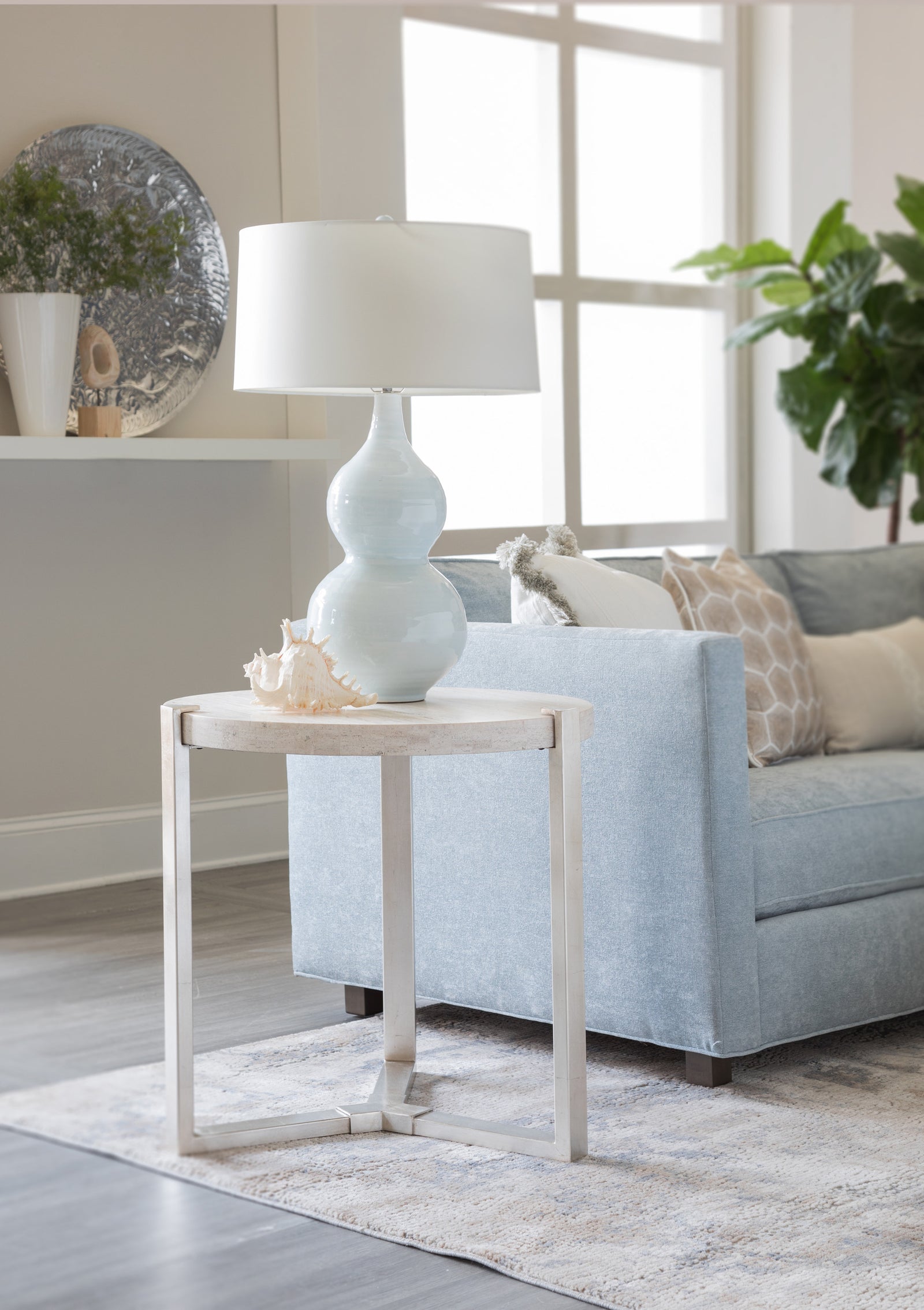 Denizen Round Lamp Table