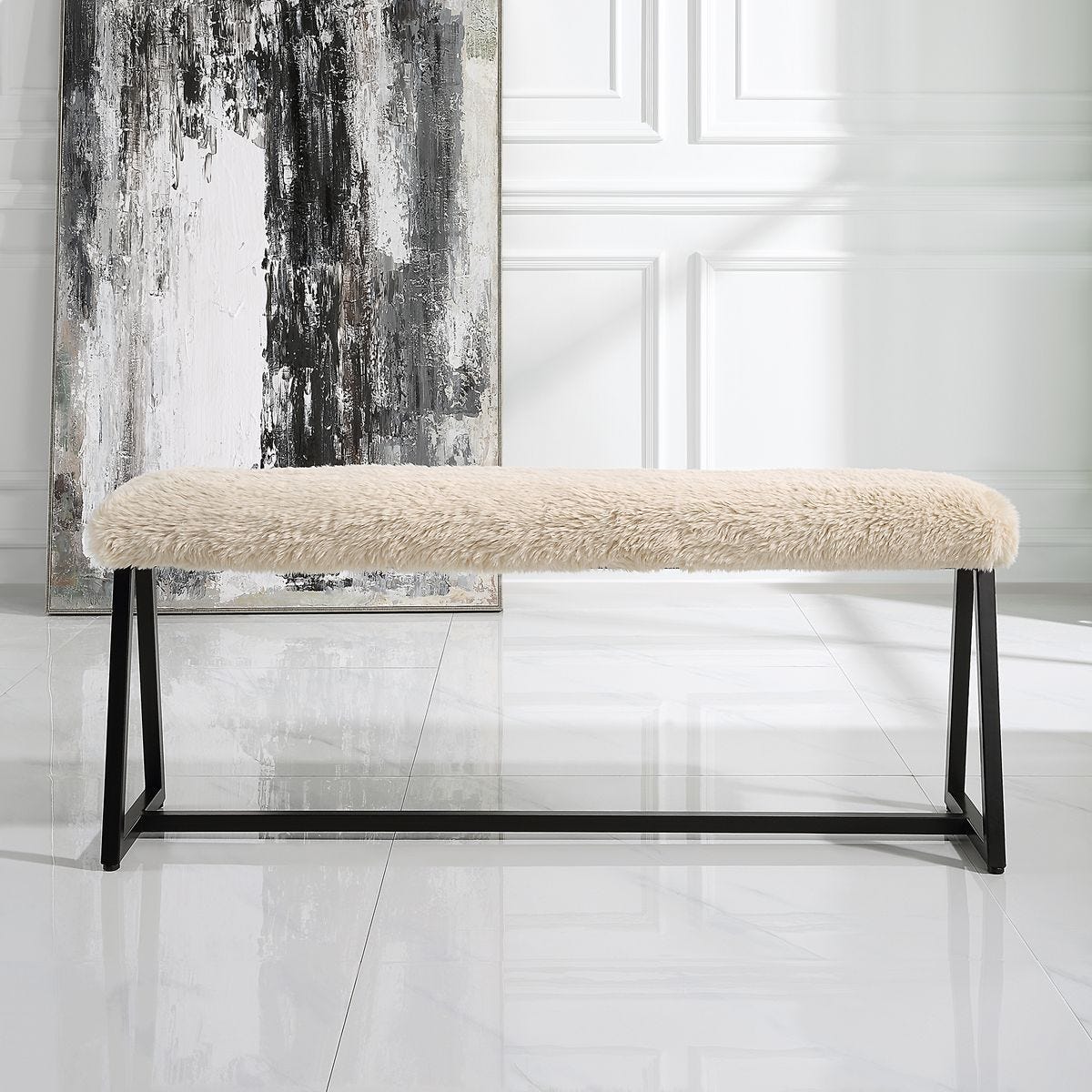 Taupo Bench – Furniture by Uttermost | Sutter & Vale