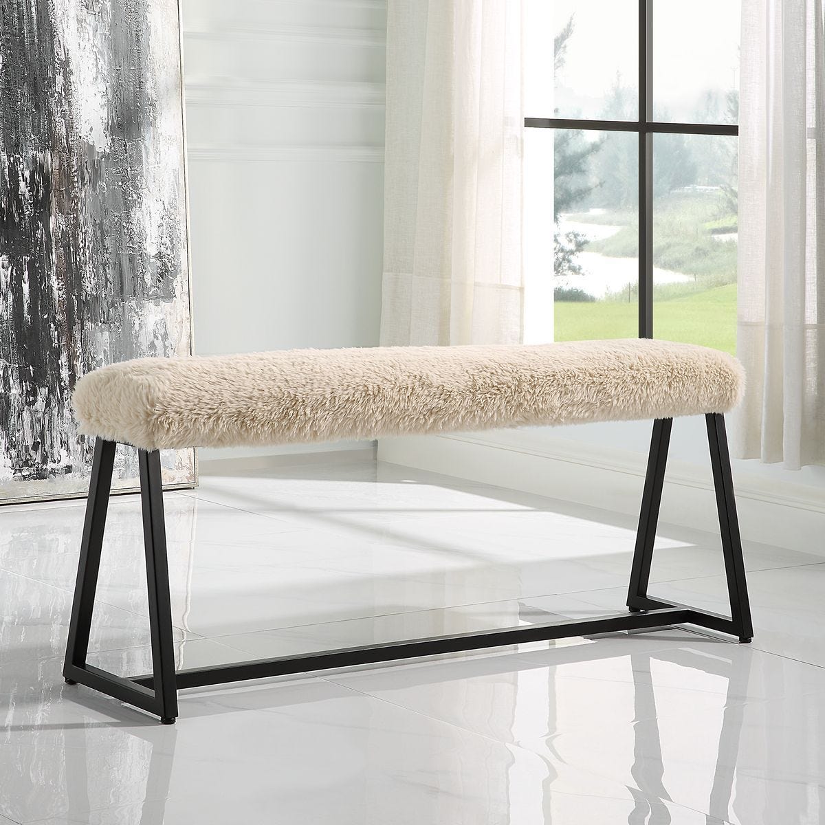 Taupo Bench – Furniture by Uttermost | Sutter & Vale