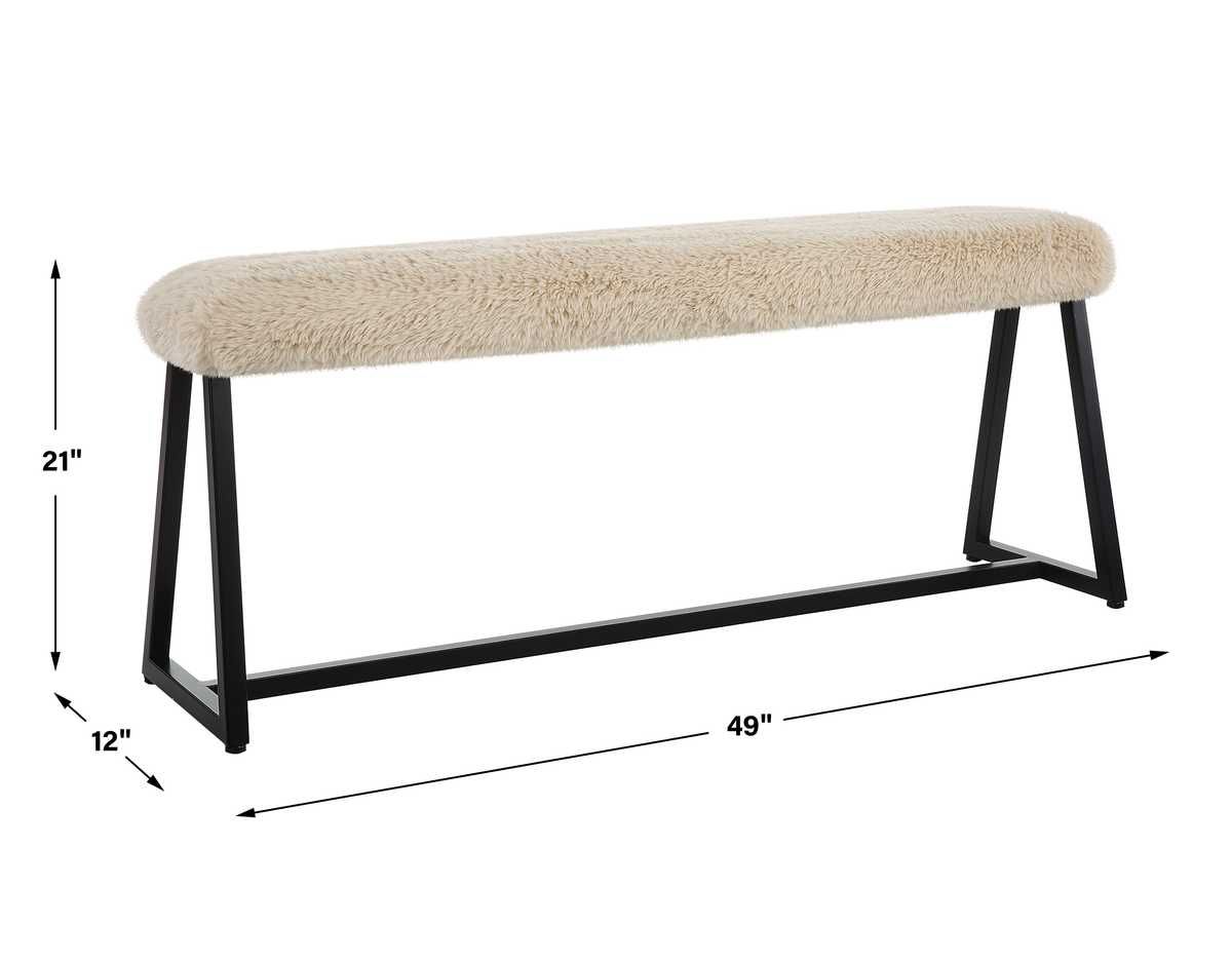 Taupo Bench – Furniture by Uttermost | Sutter & Vale