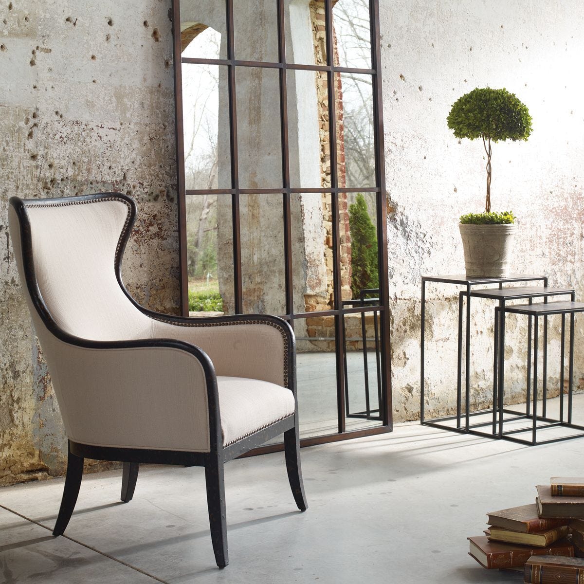 Sandy Wing Chair by Uttermost