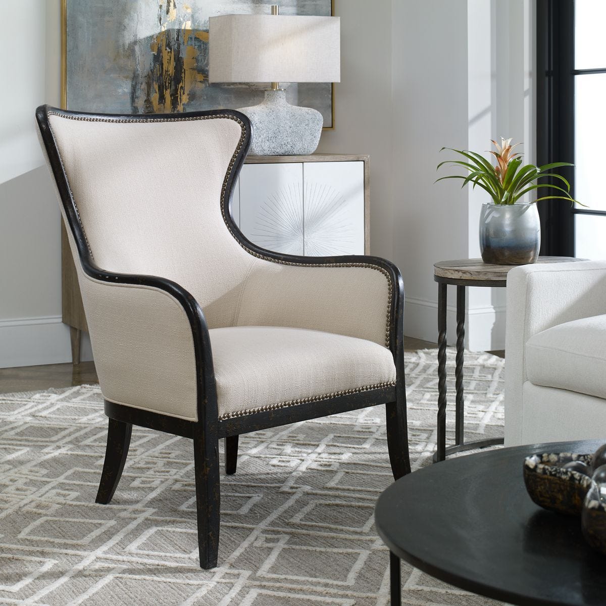 Sandy Wing Chair – Furniture by Uttermost | Sutter & Vale