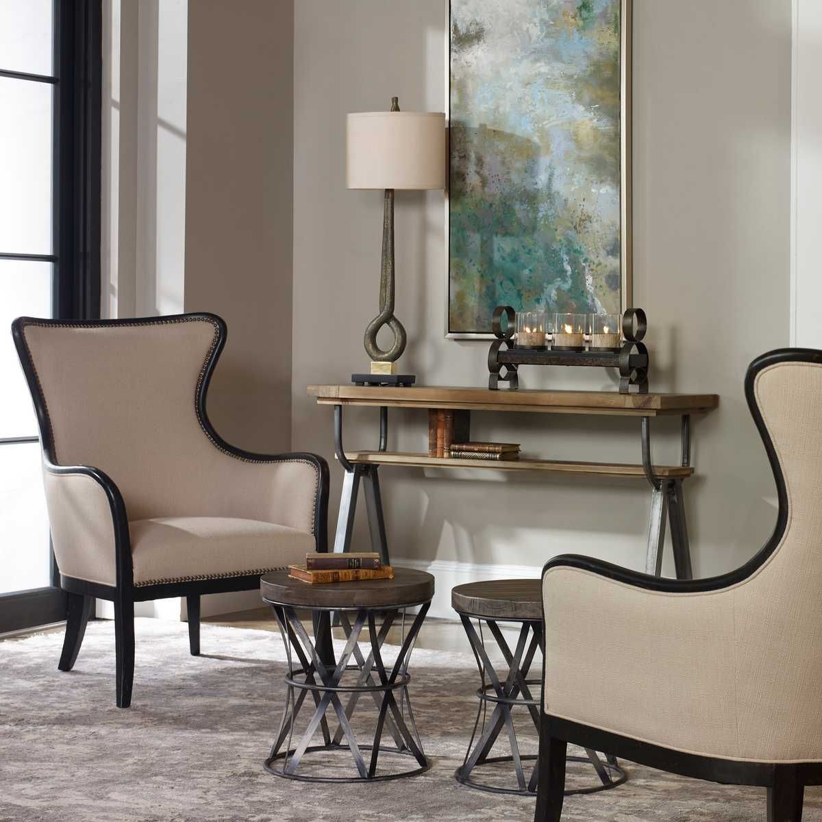 Sandy Wing Chair by Uttermost