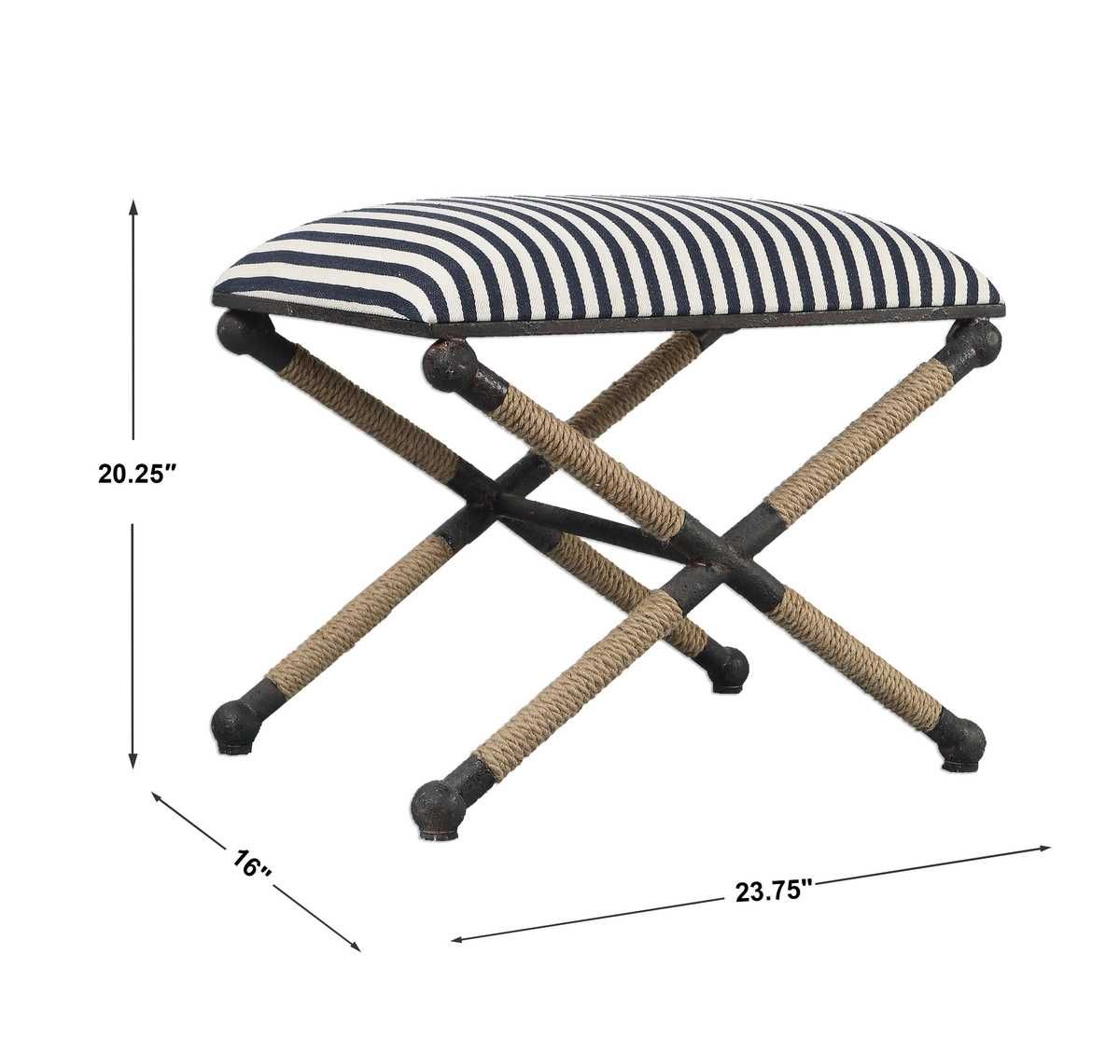 Braddock Small Bench – Furniture by Uttermost | Sutter & Vale