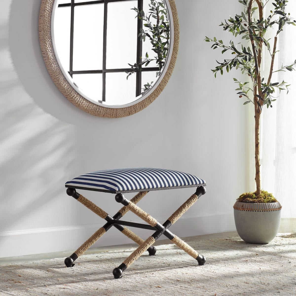 Braddock Small Bench – Furniture by Uttermost | Sutter & Vale