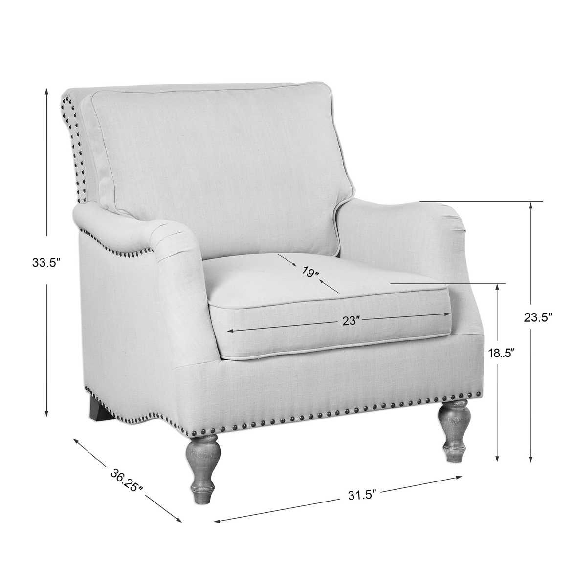 Armstead Armchair – Furniture by Uttermost | Sutter & Vale