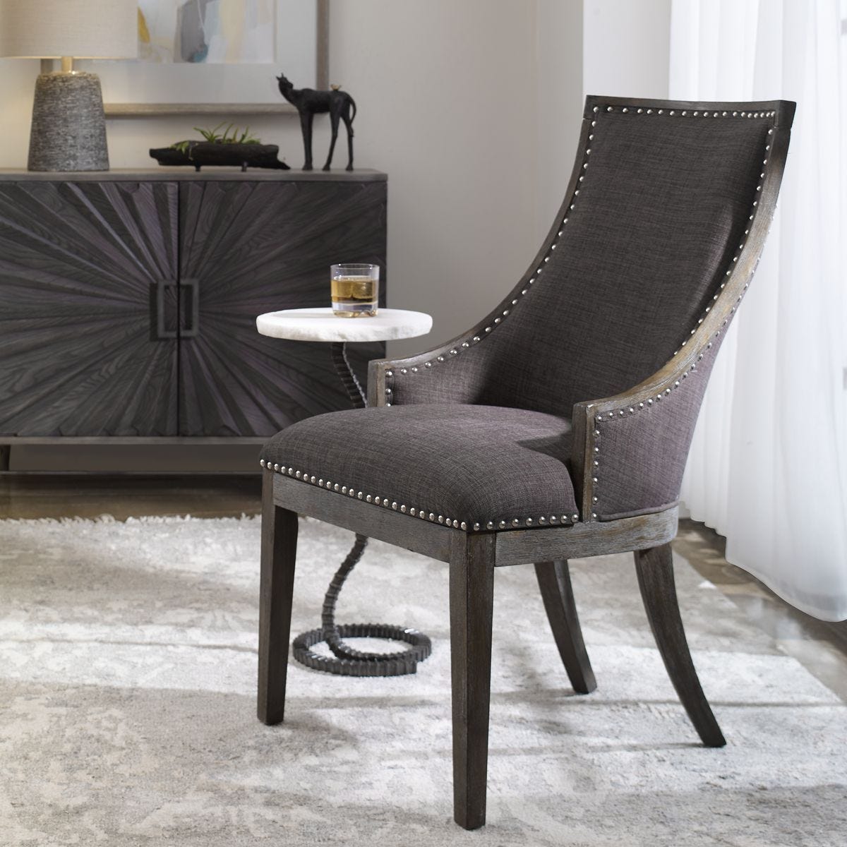 Aidrian Accent Chair – Furniture by Uttermost | Sutter & Vale