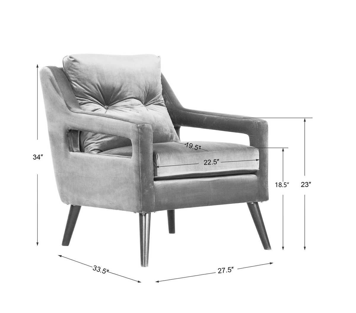 O'Brien Armchair, Blue – Furniture by Uttermost | Sutter & Vale