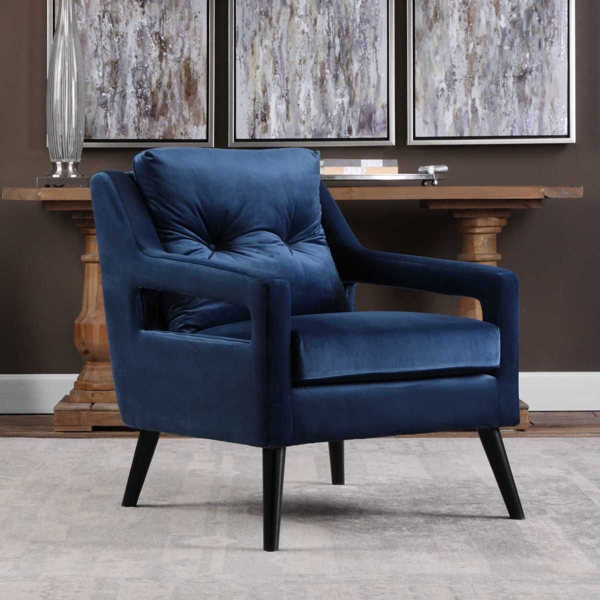 O'Brien Armchair, Blue – Furniture by Uttermost | Sutter & Vale