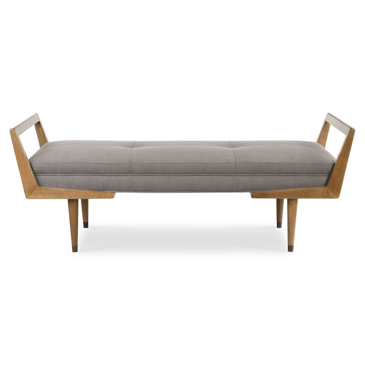 Waylon Bench, Taupe Gray – Furniture by Uttermost | Sutter & Vale