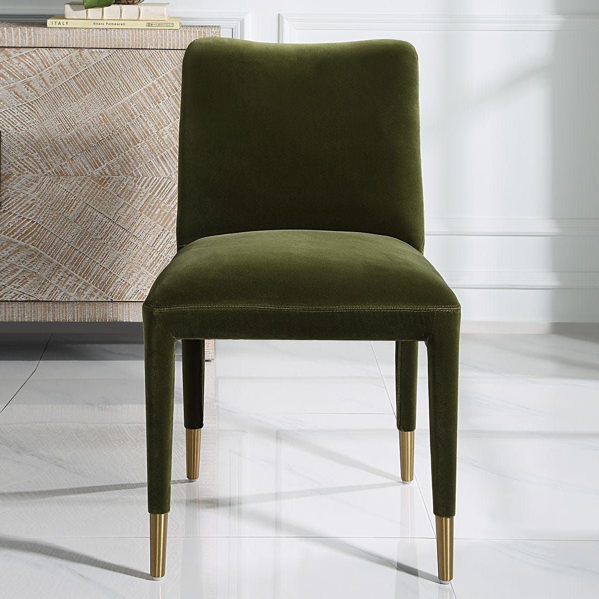 Conifer Dining Chair, Moss, 2 Per Box, Priced Each – Furniture by Uttermost | Sutter & Vale