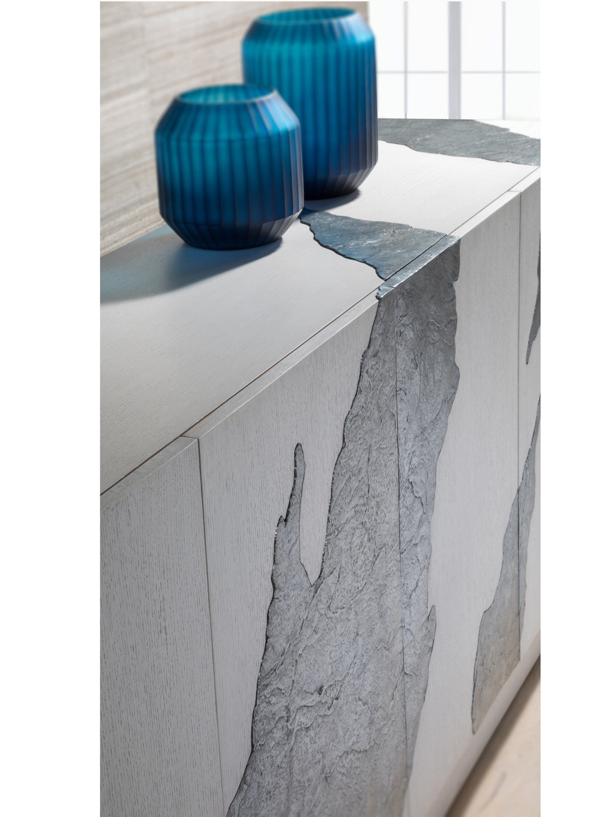 Contango White Long Media Console