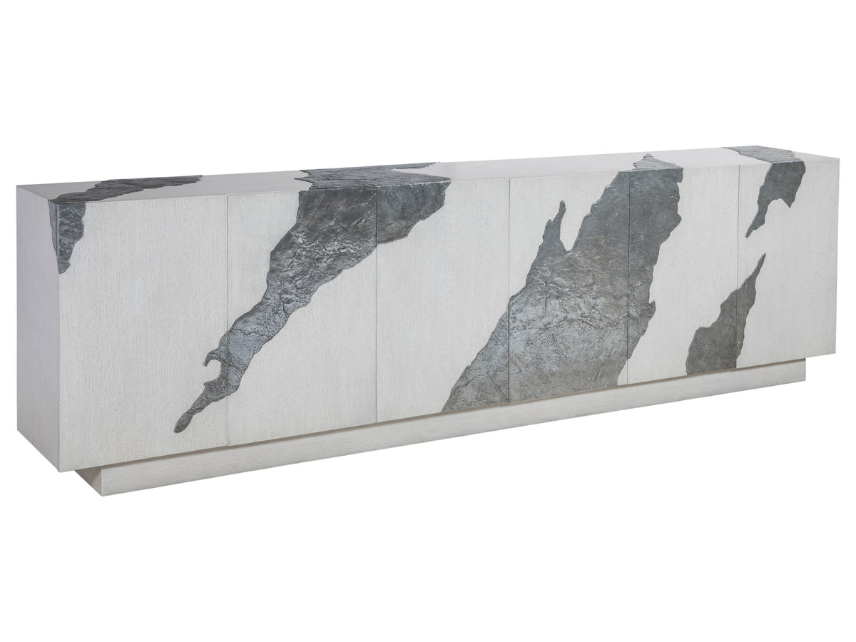 Contango White Long Media Console