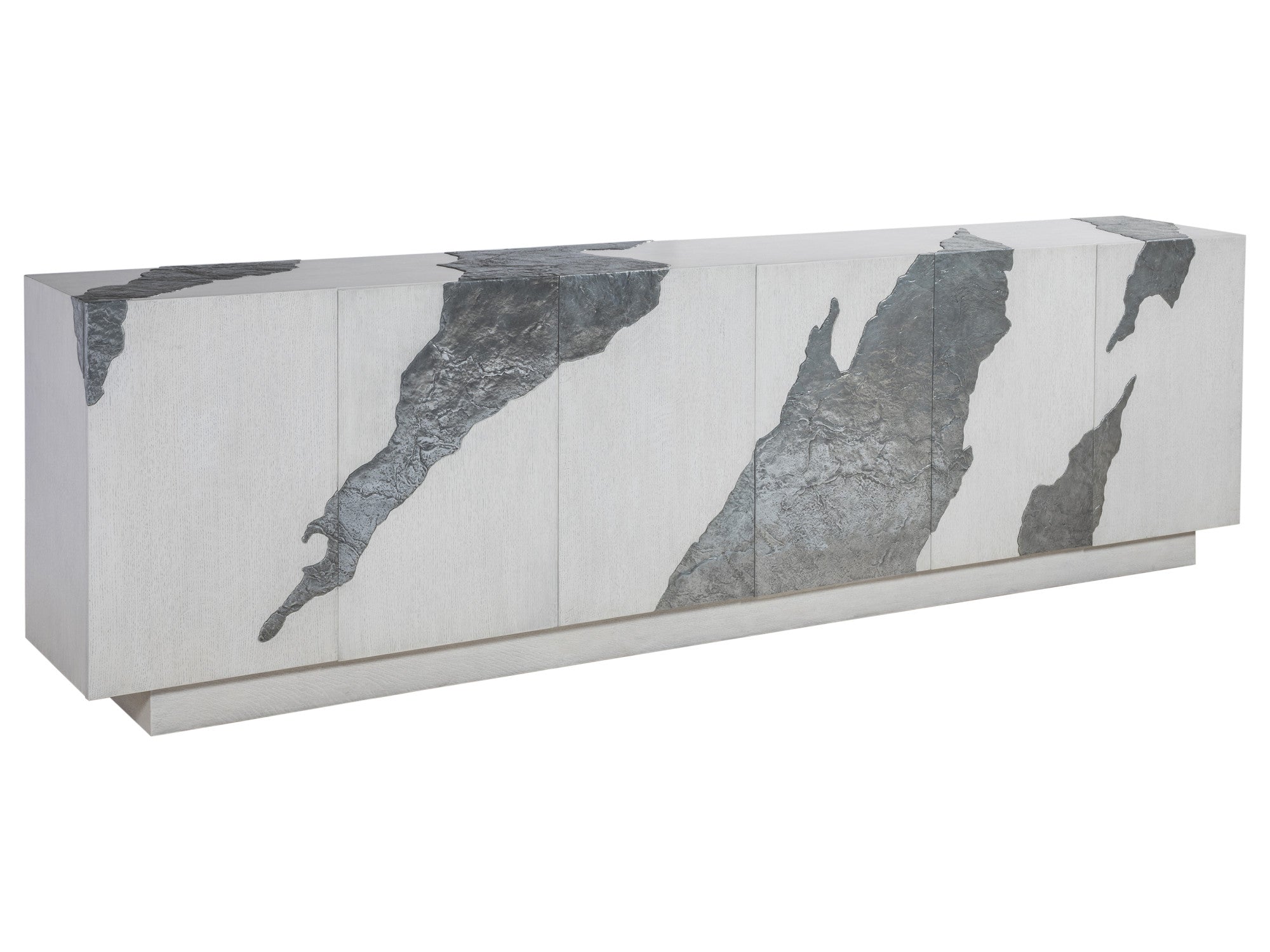 Contango White Long Media Console