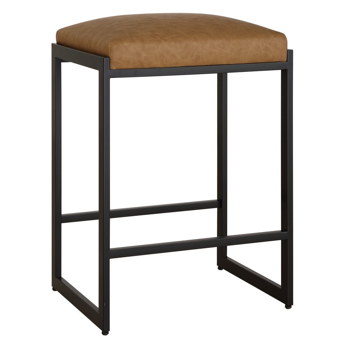 Atticus Counter Stool, Black – Furniture by Uttermost | Sutter & Vale