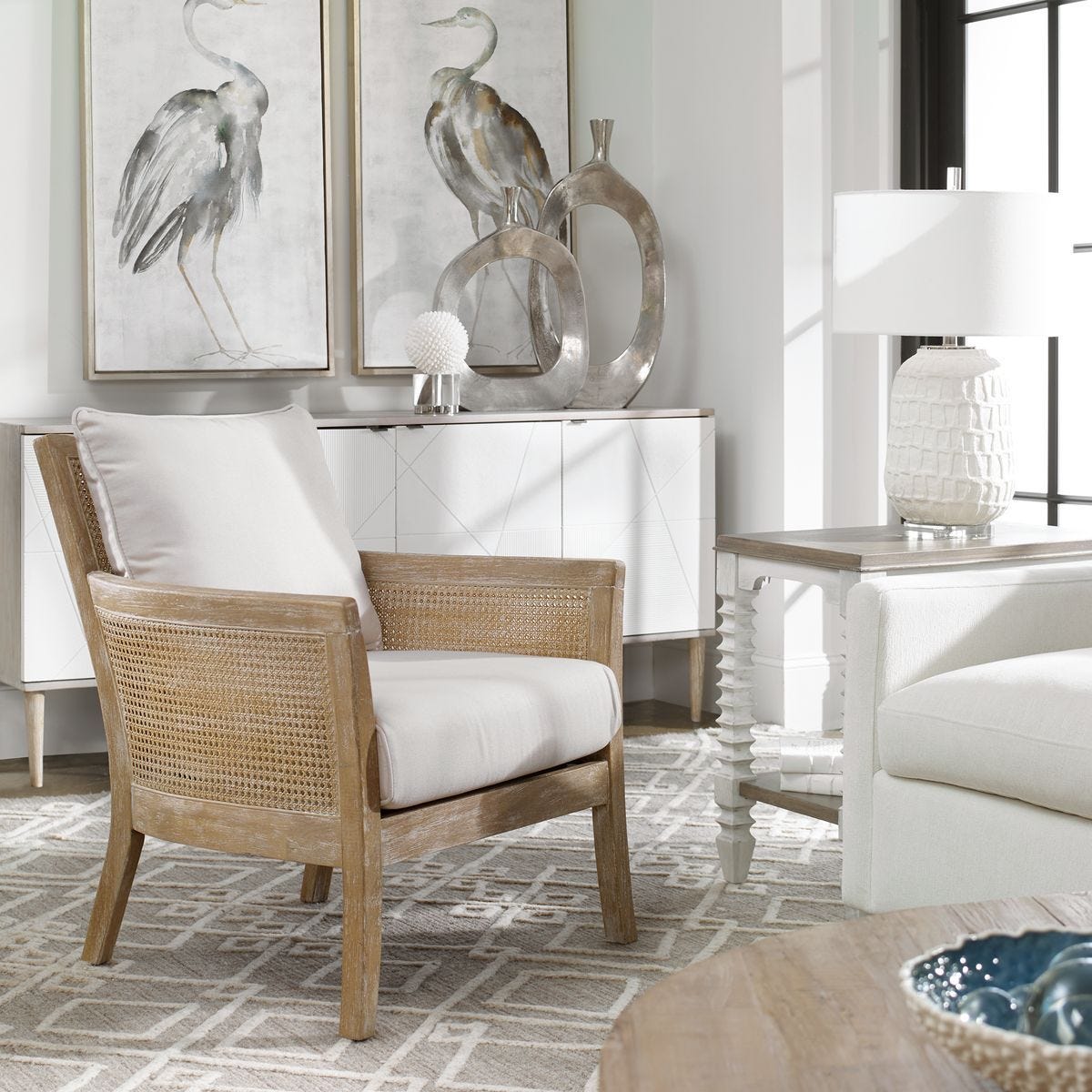 Encore Armchair, Natural – Furniture by Uttermost | Sutter & Vale