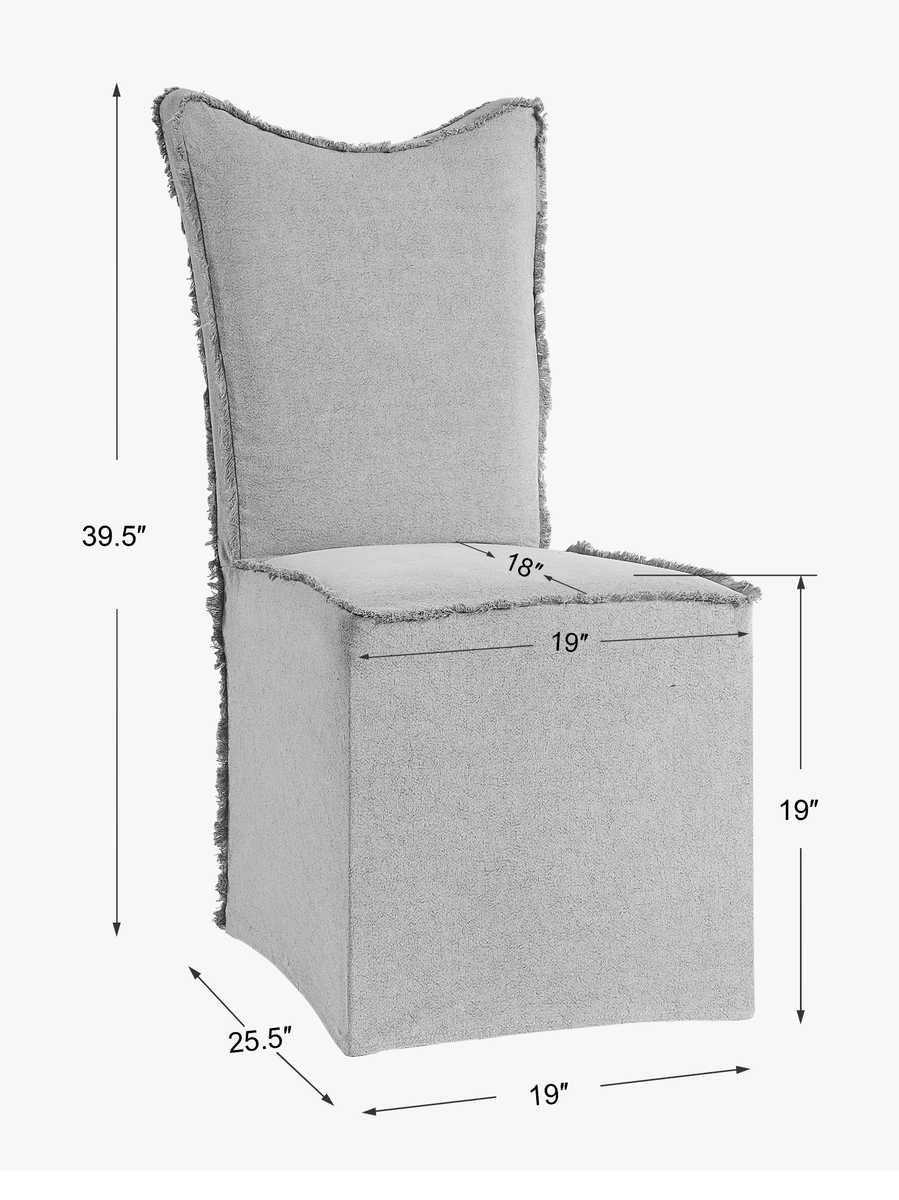 Narissa Armless Chair, 2 Per Box, Priced Each – Furniture by Uttermost | Sutter & Vale