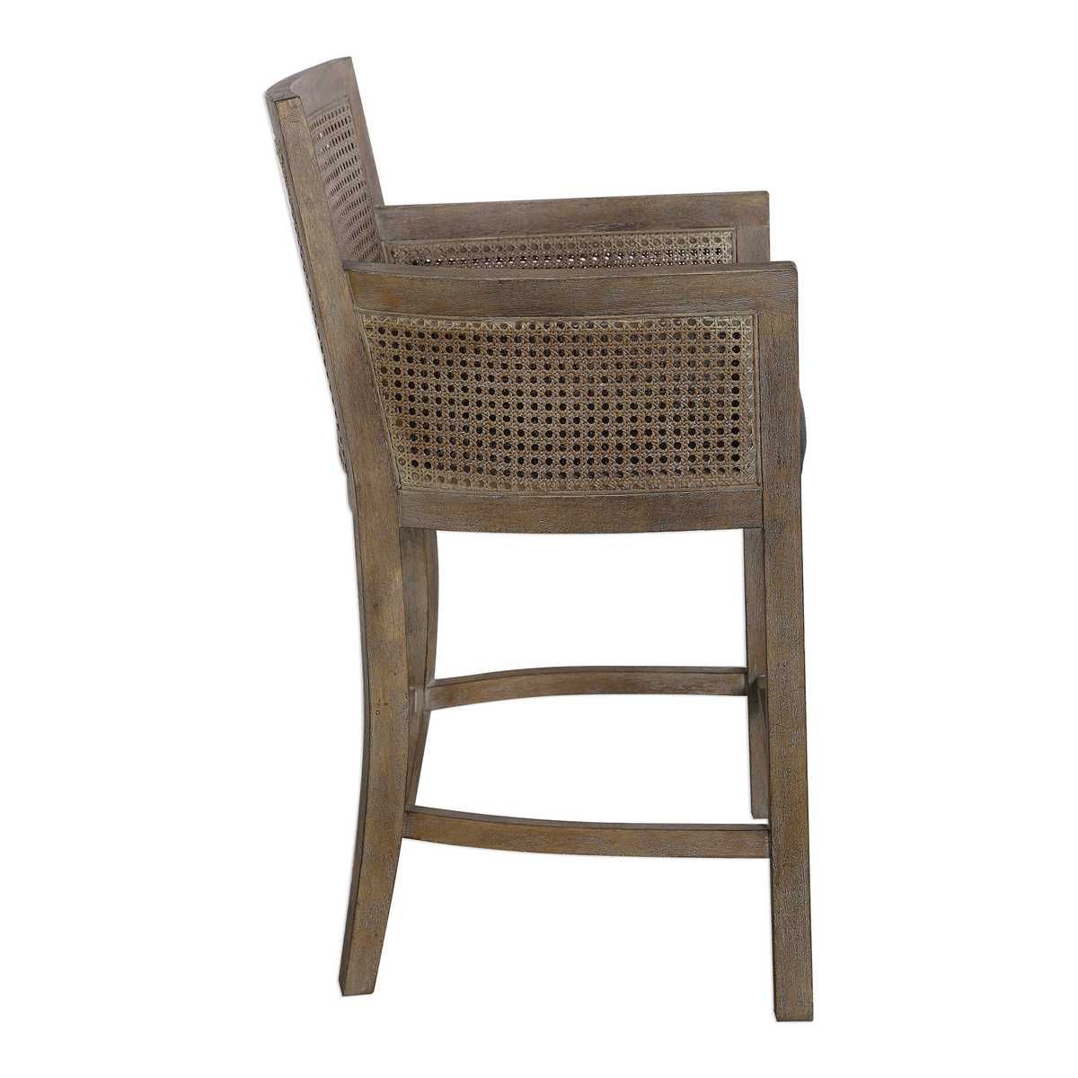 Encore Counter Stool, Gray – Furniture by Uttermost | Sutter & Vale