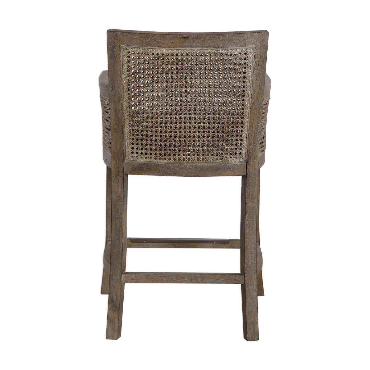 Encore Counter Stool, Gray – Furniture by Uttermost | Sutter & Vale