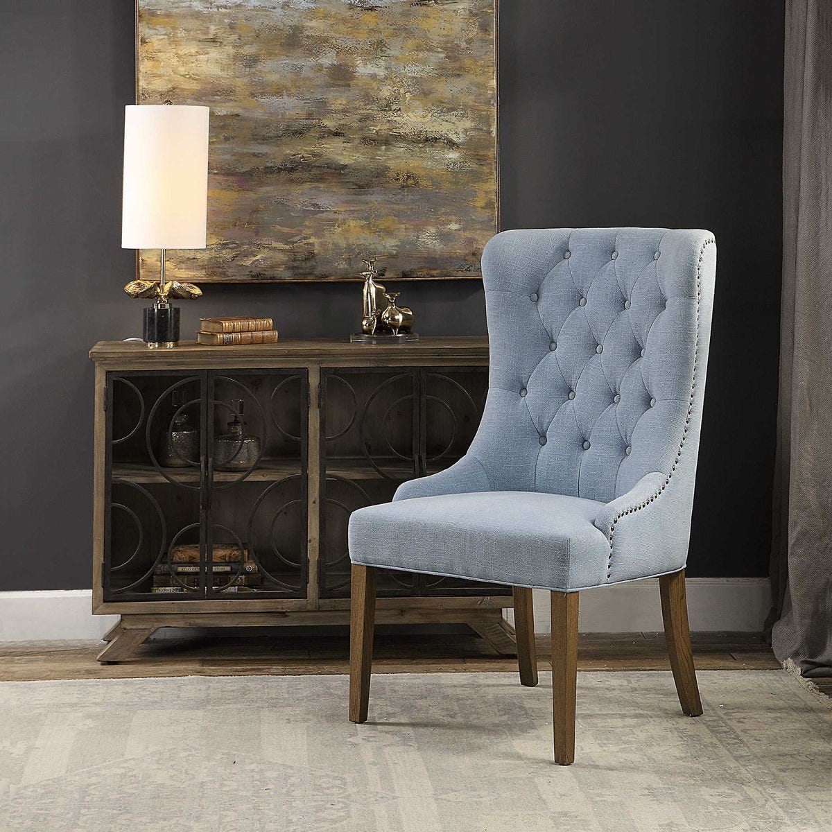 Rioni Wing Chair – Furniture by Uttermost | Sutter & Vale