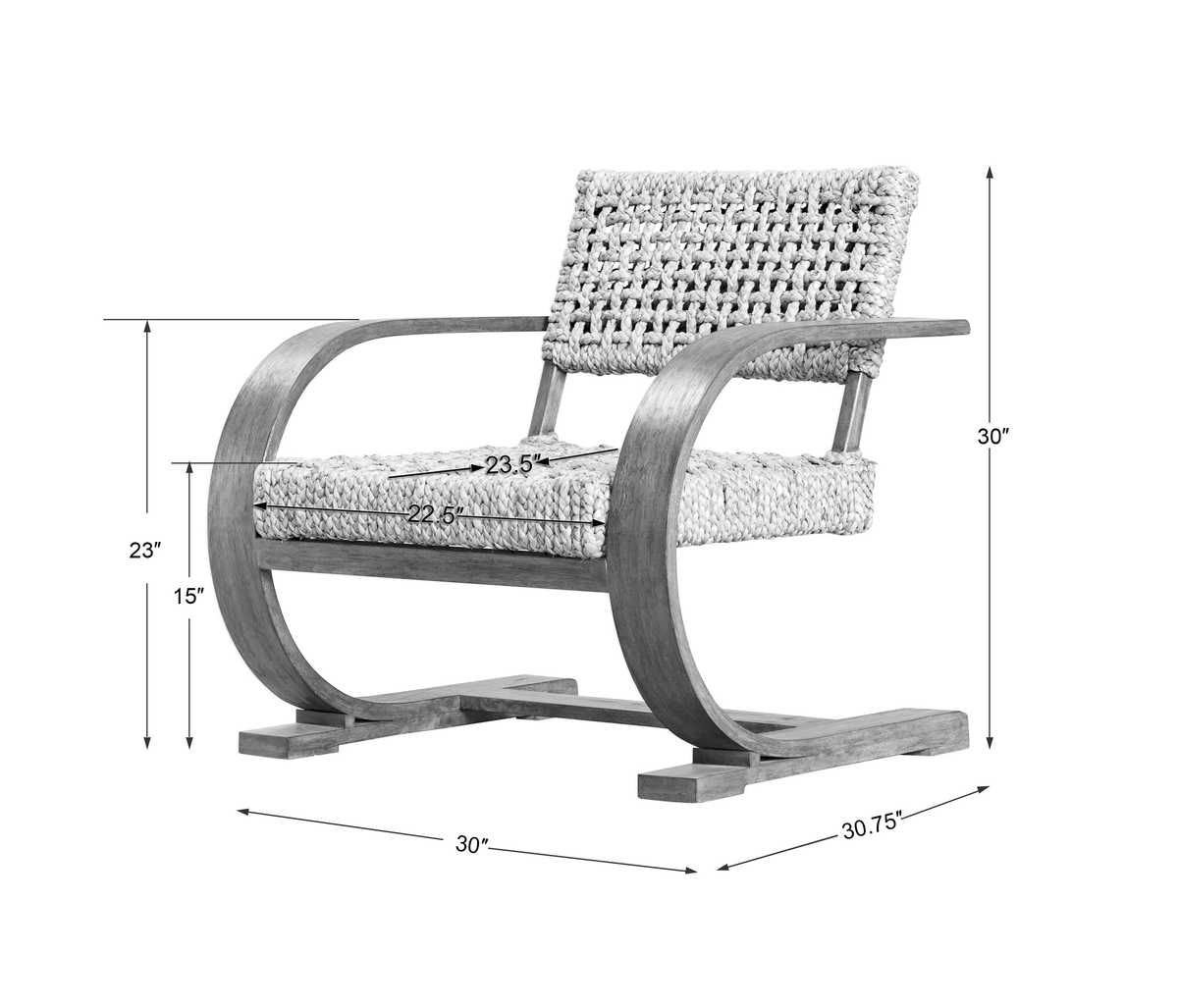 Rehema Accent Chair, Pecan – Furniture by Uttermost | Sutter & Vale