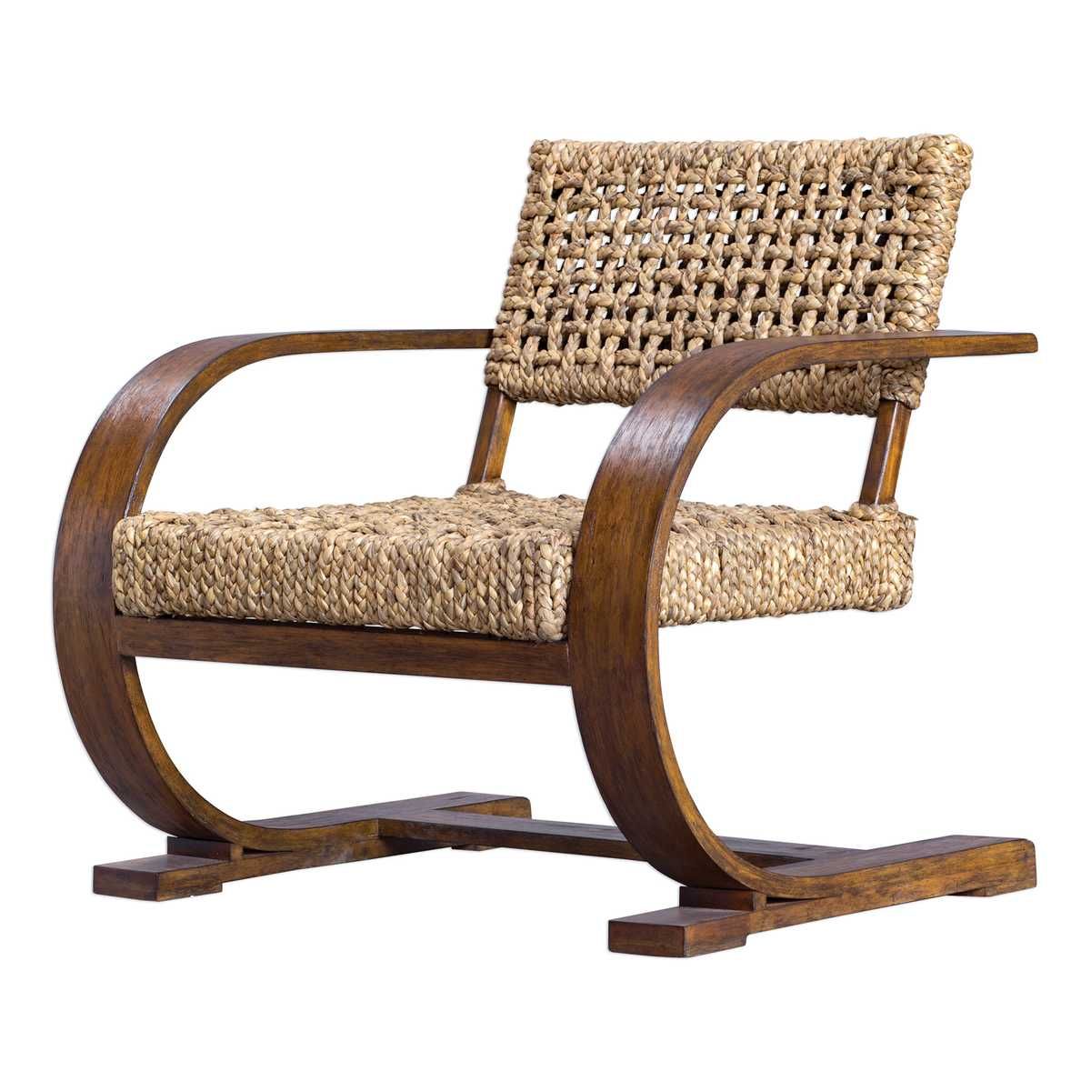 Rehema Accent Chair, Pecan – Furniture by Uttermost | Sutter & Vale