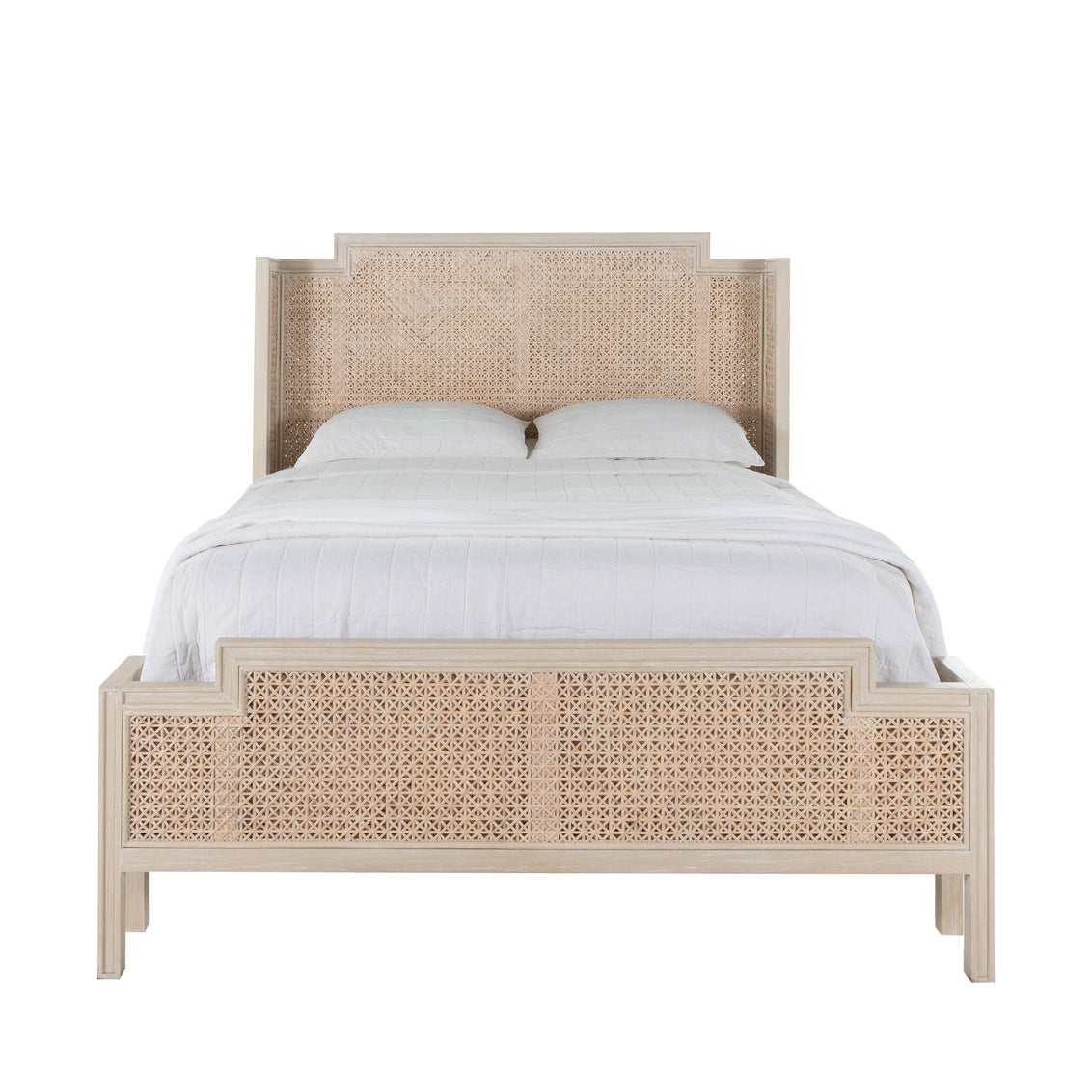 Camille Queen Bed - White