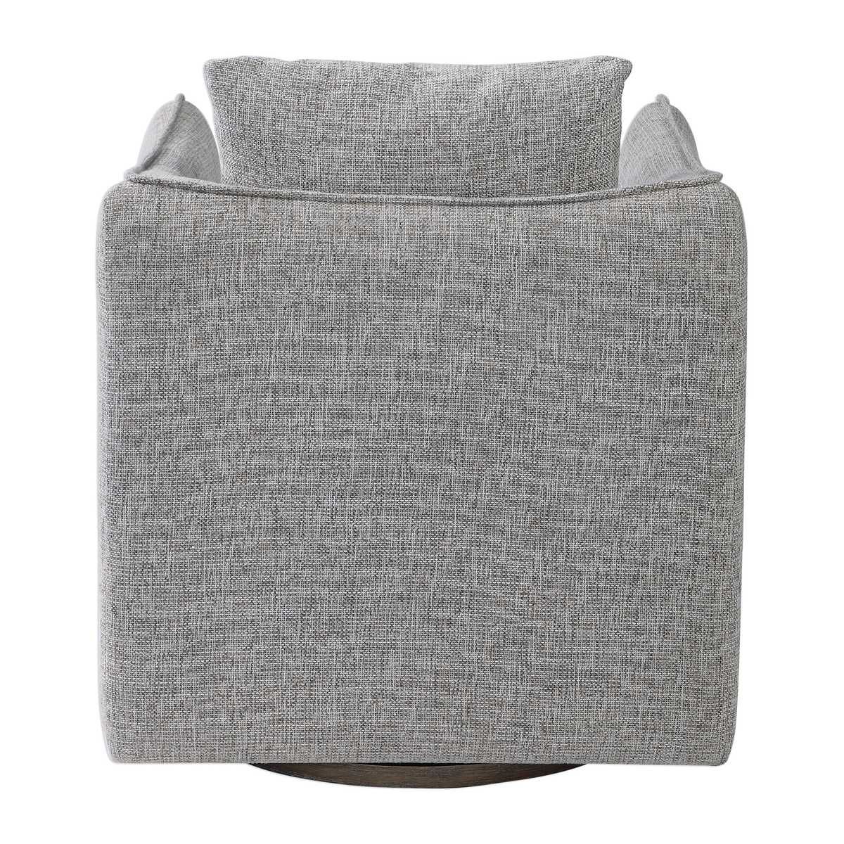 Corben Swivel Chair, Stone – Furniture by Uttermost | Sutter & Vale