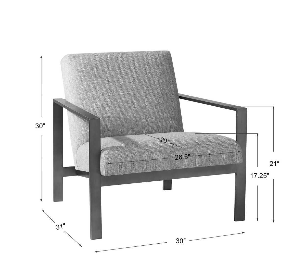 Wills Accent Chair – Furniture by Uttermost | Sutter & Vale