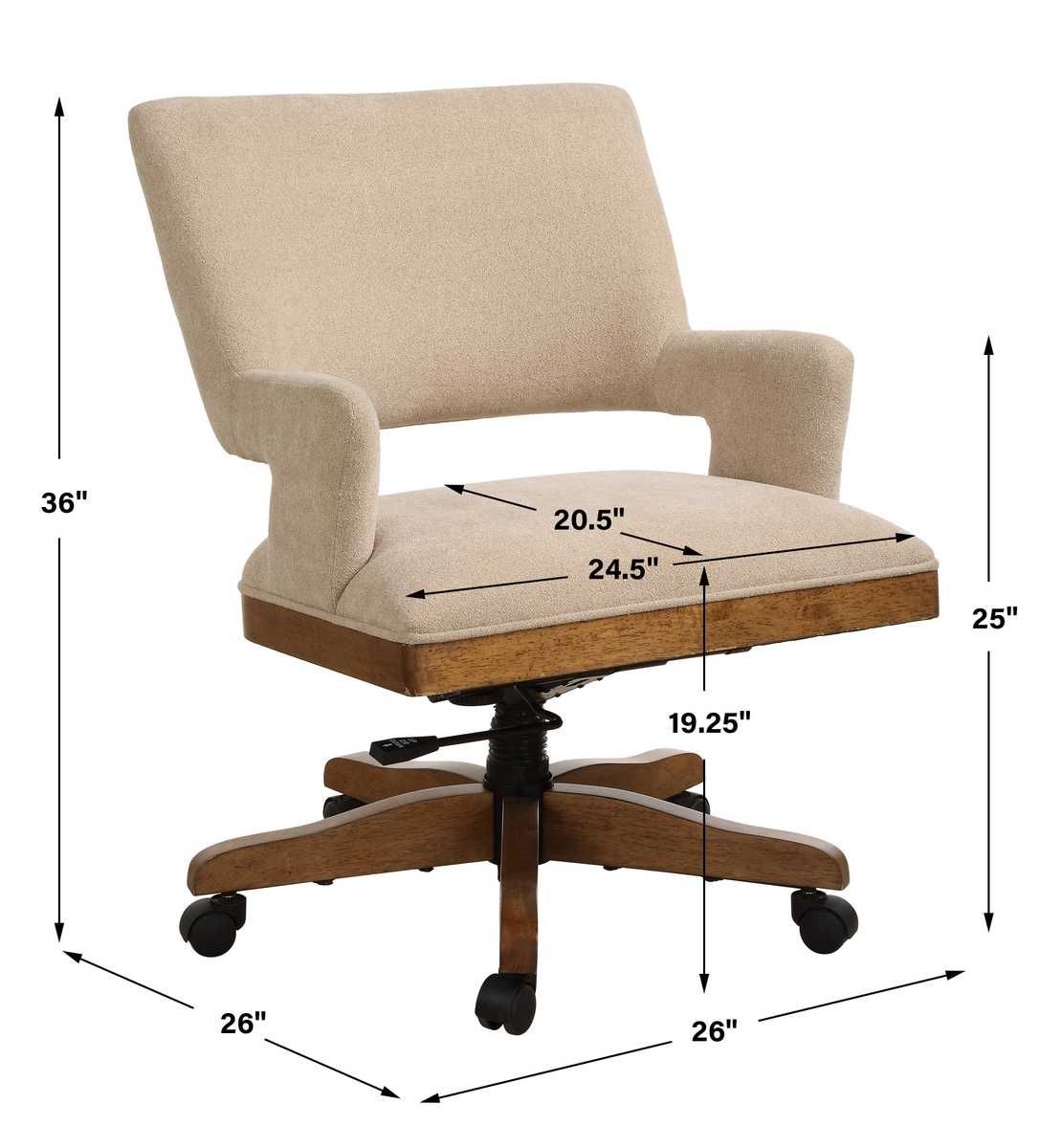 Aspect Desk Chair – Furniture by Uttermost | Sutter & Vale