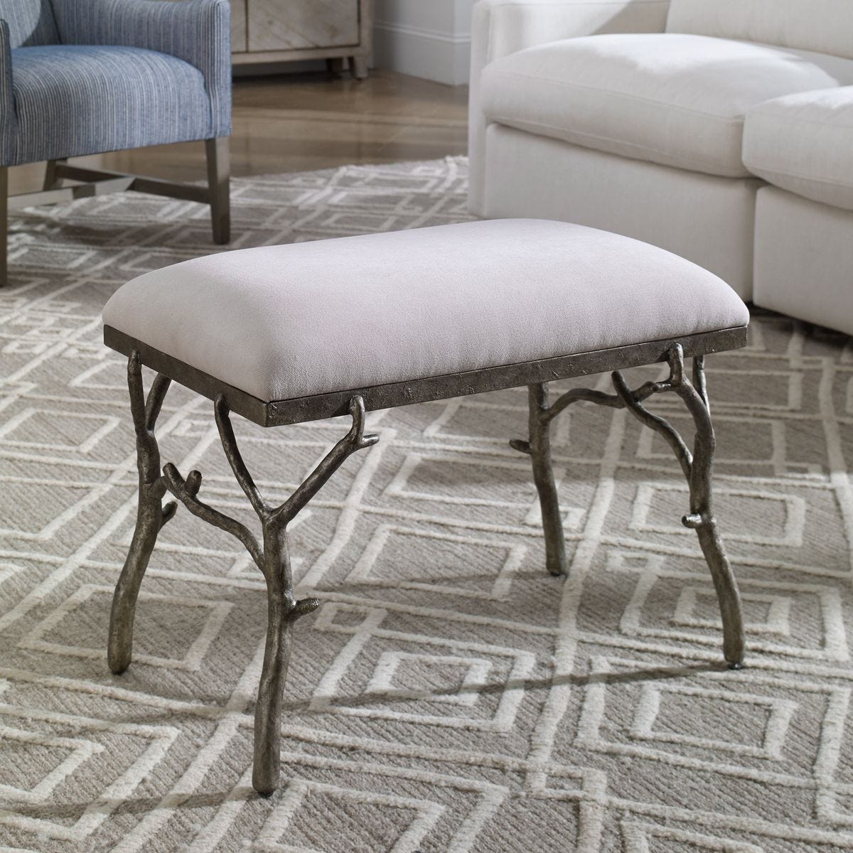 Lismore Small Bench – Furniture by Uttermost | Sutter & Vale