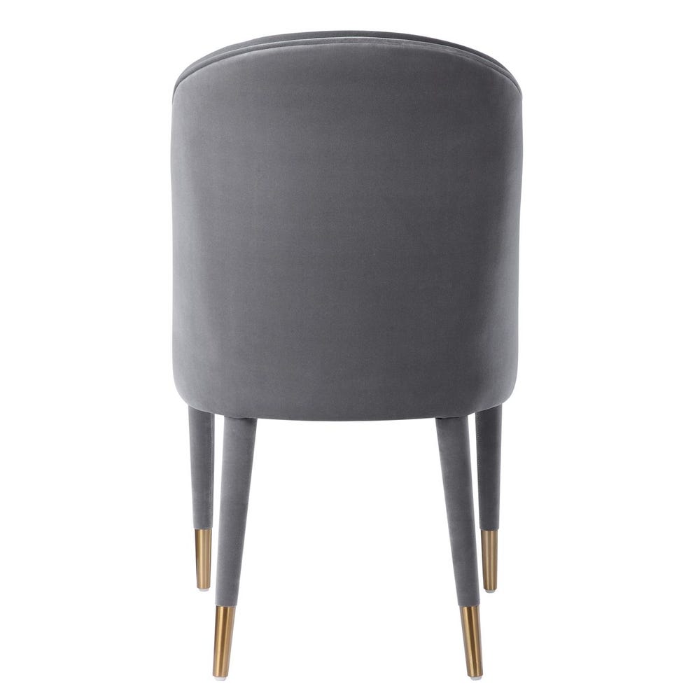 Brie Armless Chair, Gray, 2 Per Box, Priced Each
