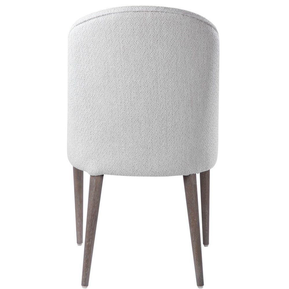Brie Armless Chair, White, 2 Per Box, Priced Each