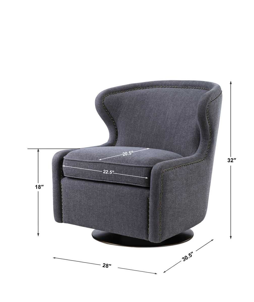 Biscay Swivel Chair – Furniture by Uttermost | Sutter & Vale