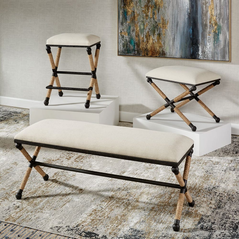 Firth Small Bench, Oatmeal