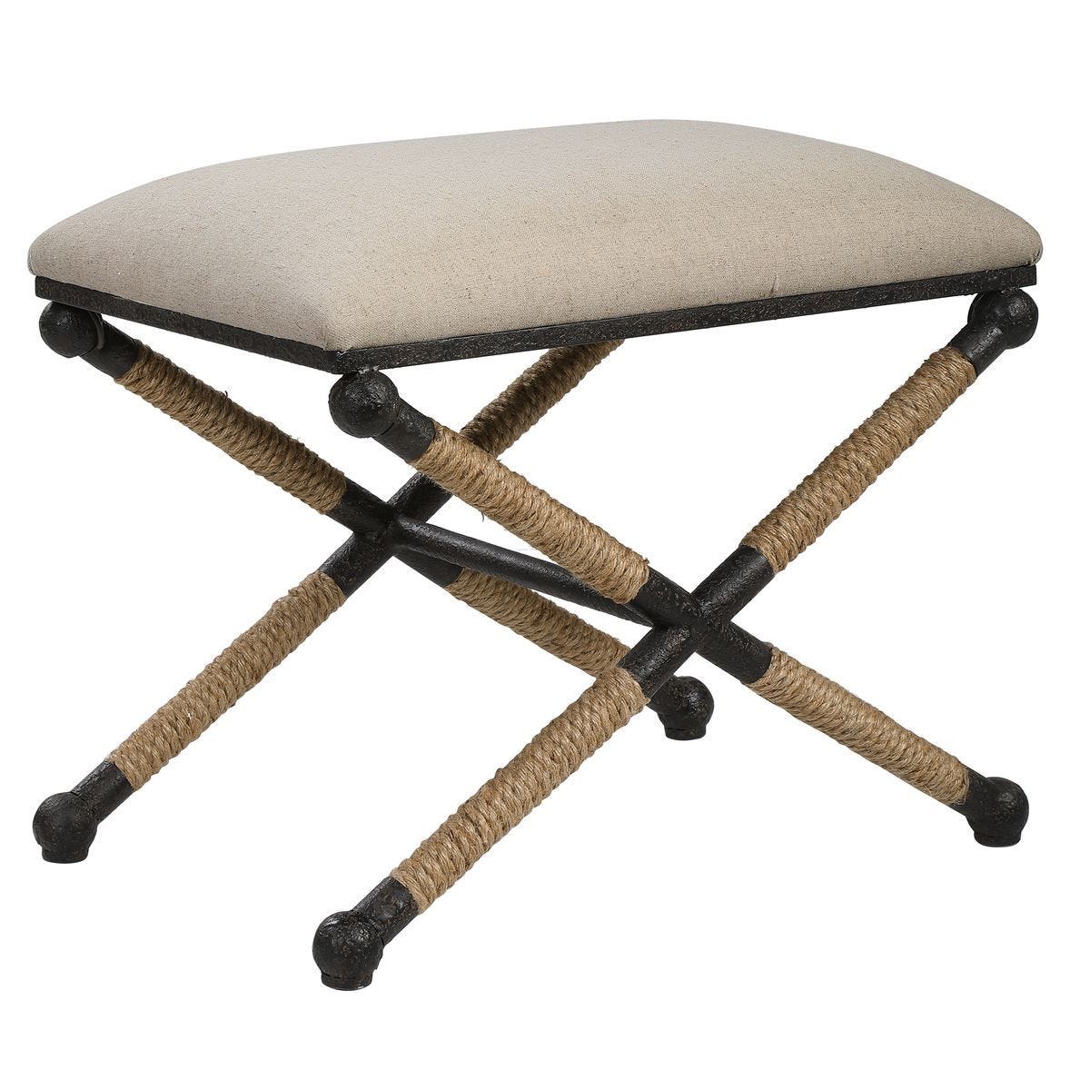 Firth Small Bench, Oatmeal – Furniture by Uttermost | Sutter & Vale