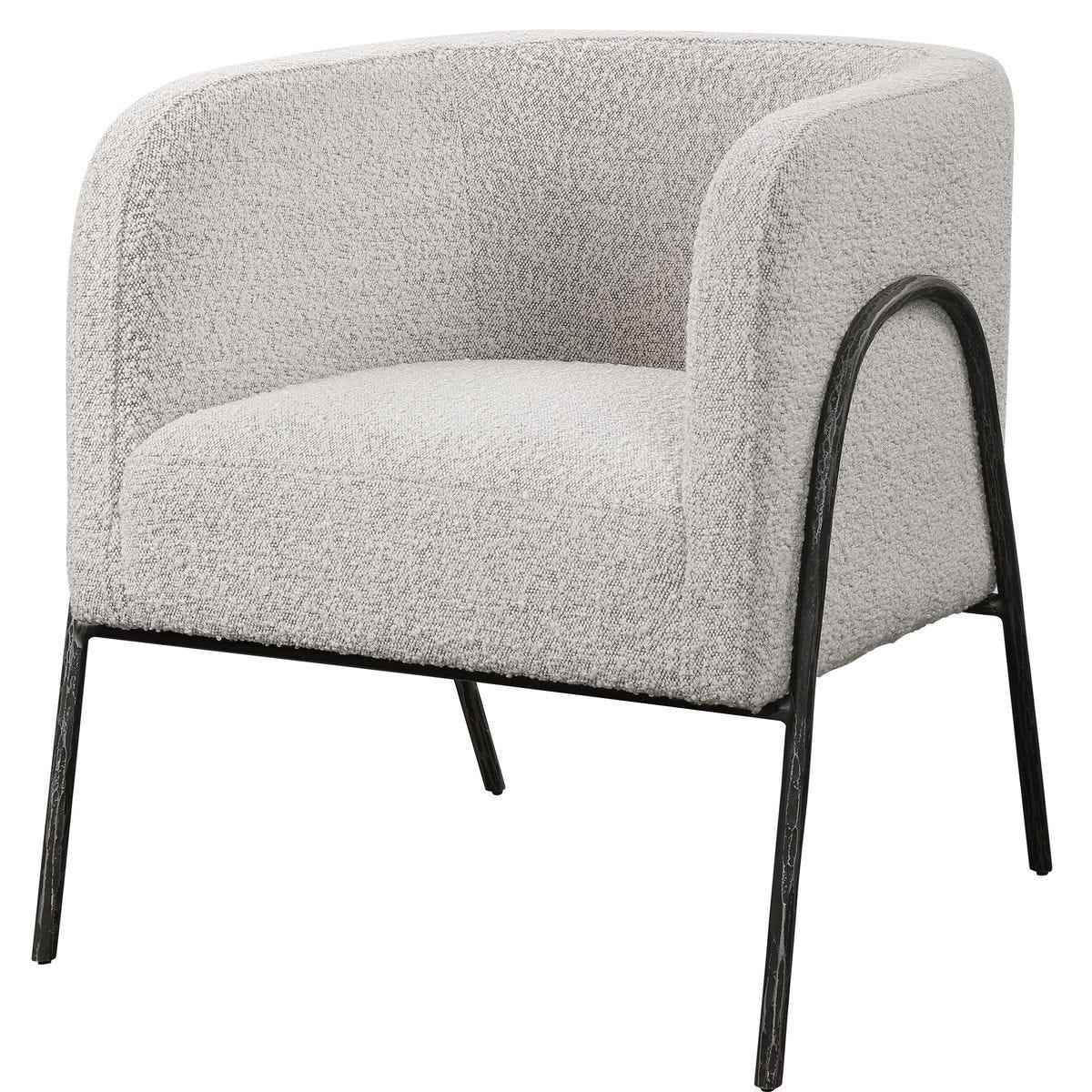 Jacobsen Accent Chair, Gray – Furniture by Uttermost | Sutter & Vale