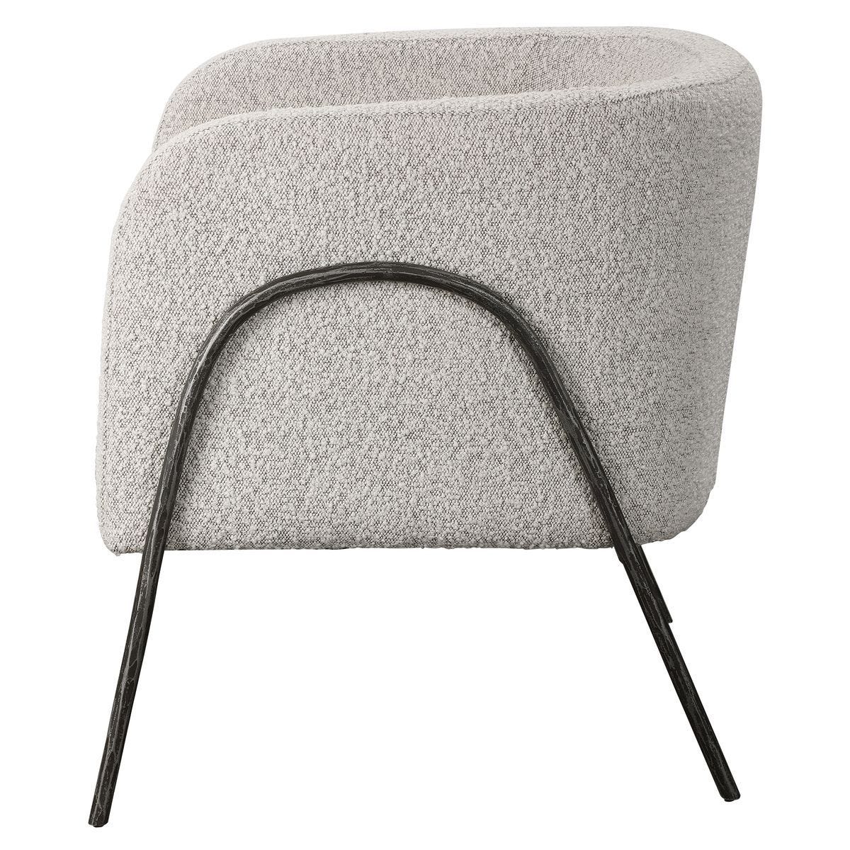 Jacobsen Accent Chair, Gray – Furniture by Uttermost | Sutter & Vale