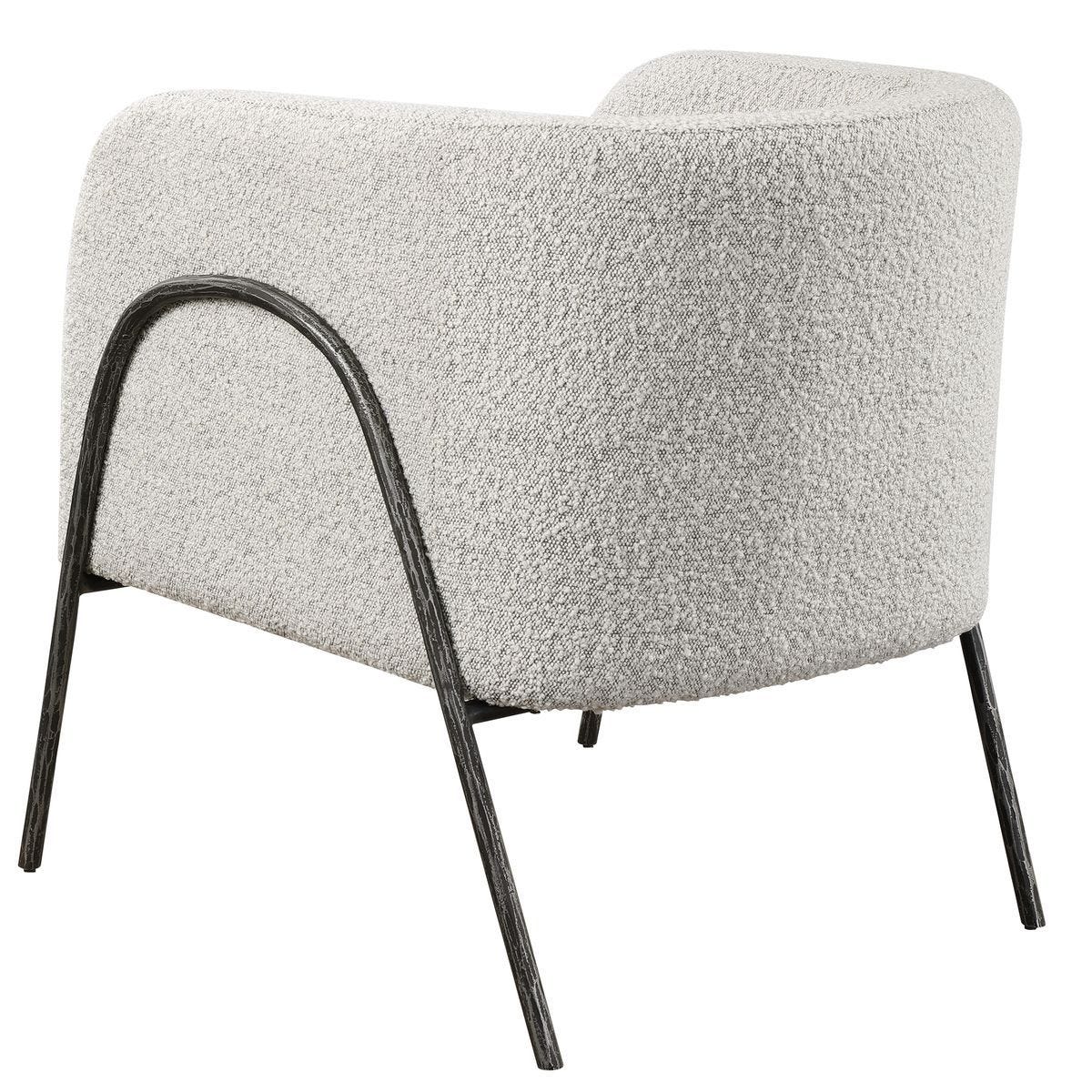 Jacobsen Accent Chair, Gray – Furniture by Uttermost | Sutter & Vale