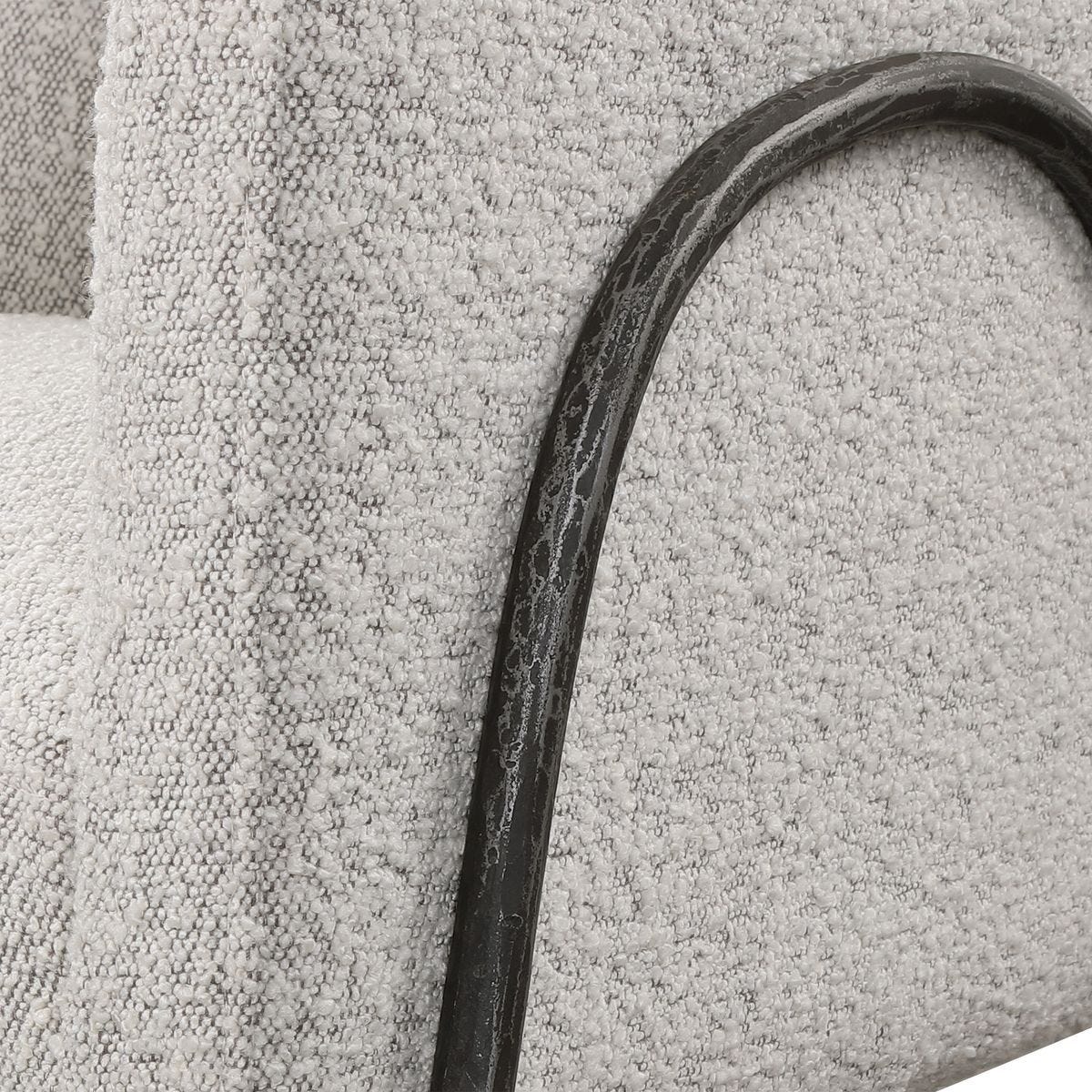 Jacobsen Accent Chair, Gray – Furniture by Uttermost | Sutter & Vale